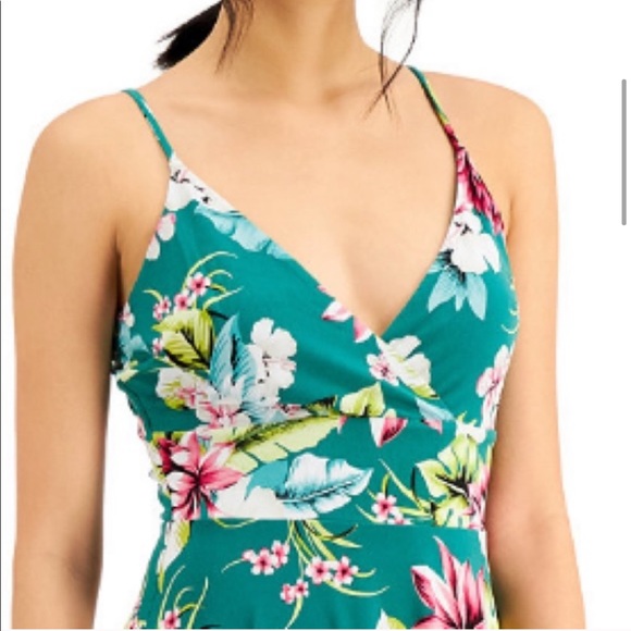 Bar III Tropical Mini Sundress - Picture 2 of 6